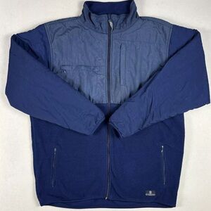 Vintage Givenchy Activewear Men’s Size XL Full Zip Fleece Jacket Outdoor Navy